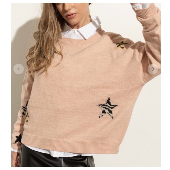 Boho Fabulous Star Oversized Knit Sweater - Picture 3 of 7